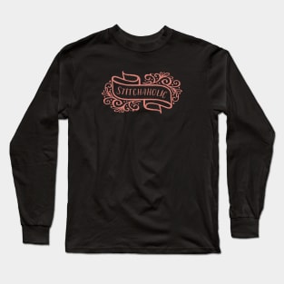 Stitchaholic Pink Long Sleeve T-Shirt